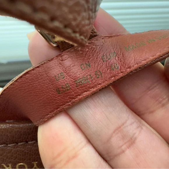 Kate Spade New York Highrise Spade Wedge Sandals Size 9.5 Pink - Picture 6 of 8